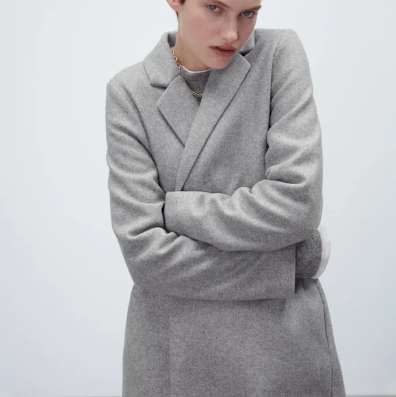 NWTs zara wool blend coat sz.sm